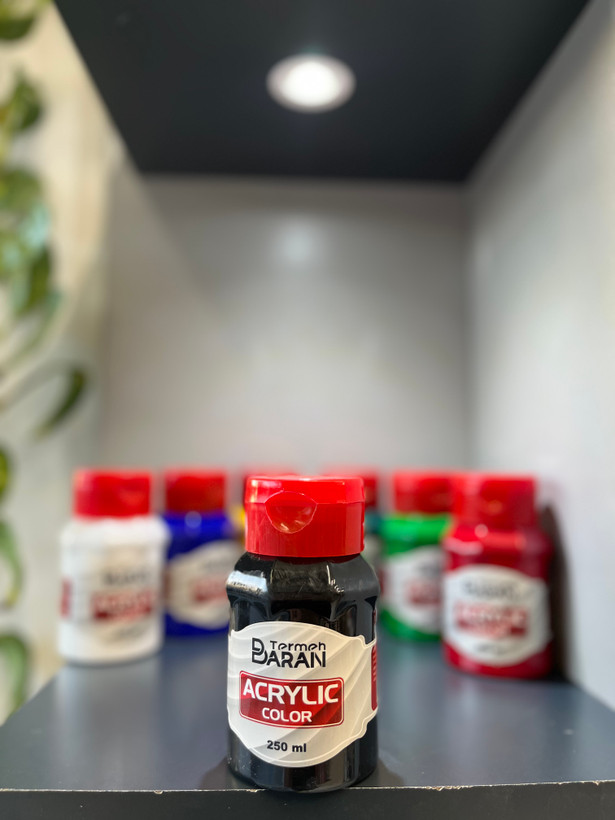 رنگ اکریلیک ترمه باران 250 میل