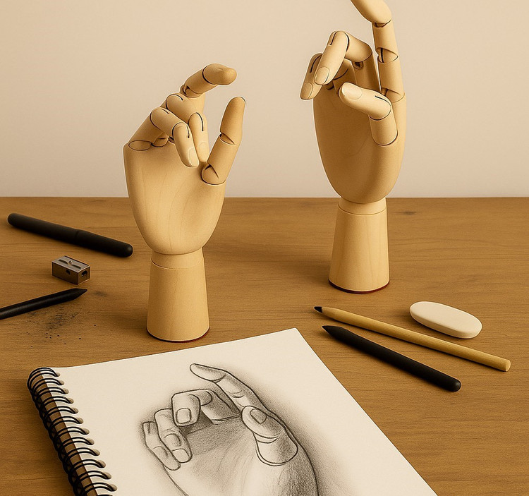 فیگور چوبی دست (بزرگ و کوچک)